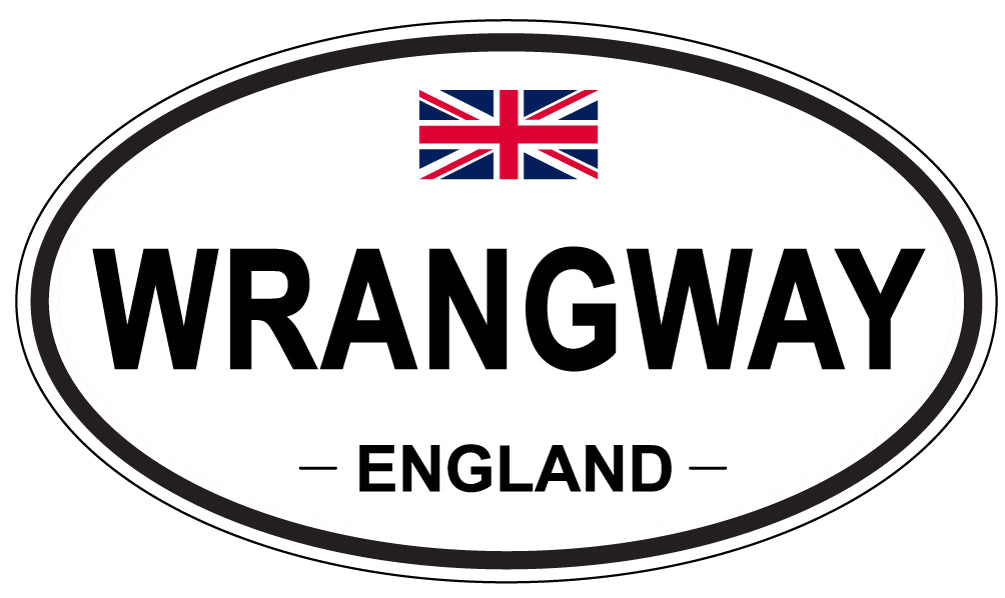 WRANGWAY, England - Oval Magnet