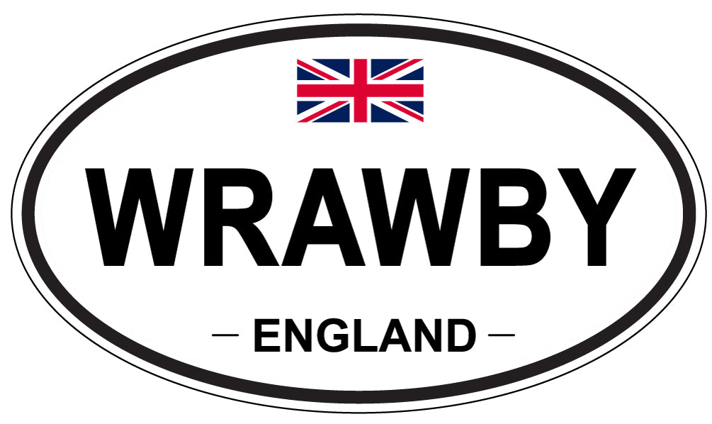 WRAWBY, England - Oval Magnet