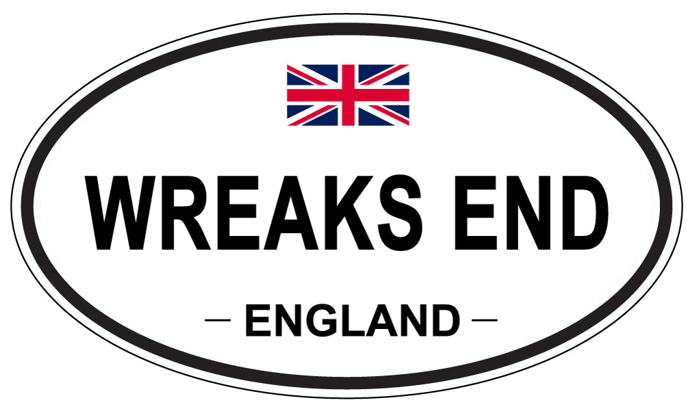 WREAKS END, England - Oval Magnet