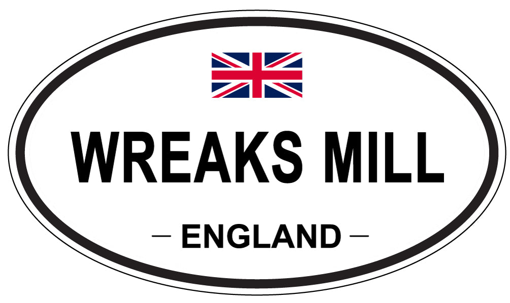 WREAKS MILL, England - Oval Magnet