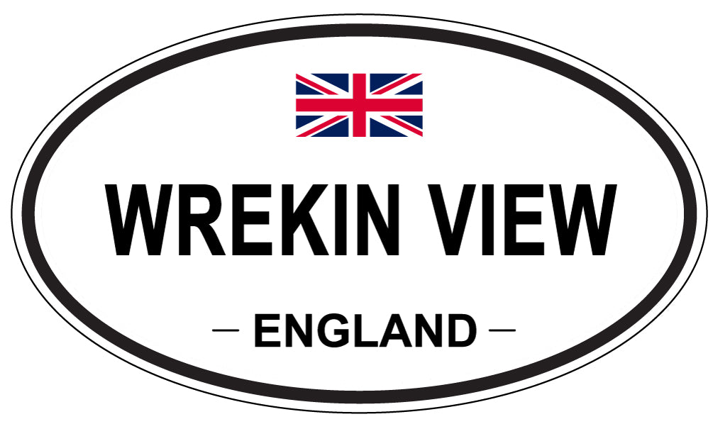 WREKIN VIEW, England - Oval Magnet