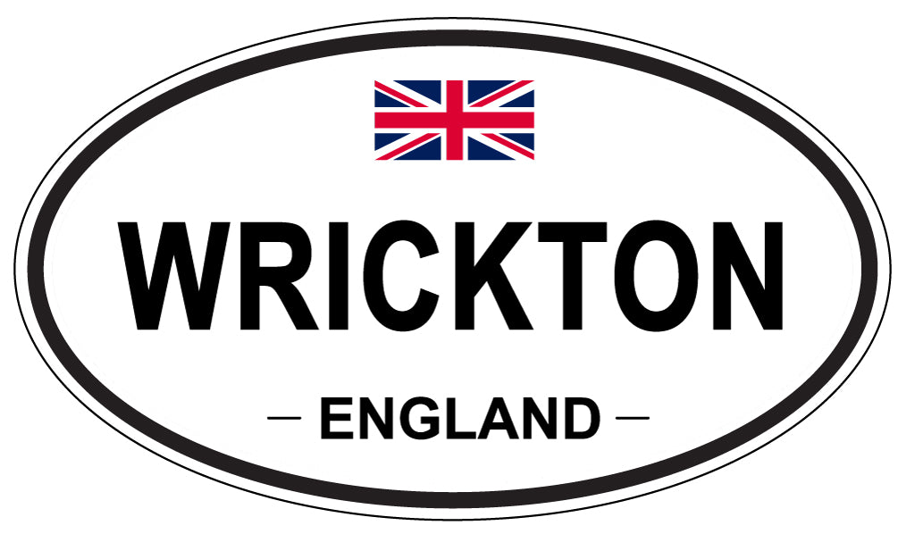 WRICKTON, England - Oval Magnet
