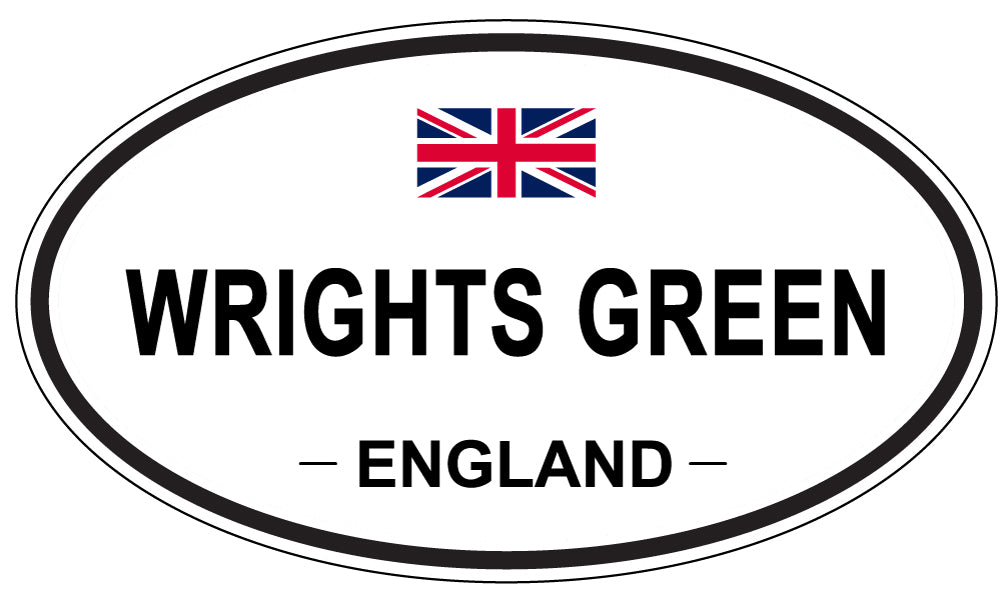 WRIGHTS GREEN, England - Oval Magnet