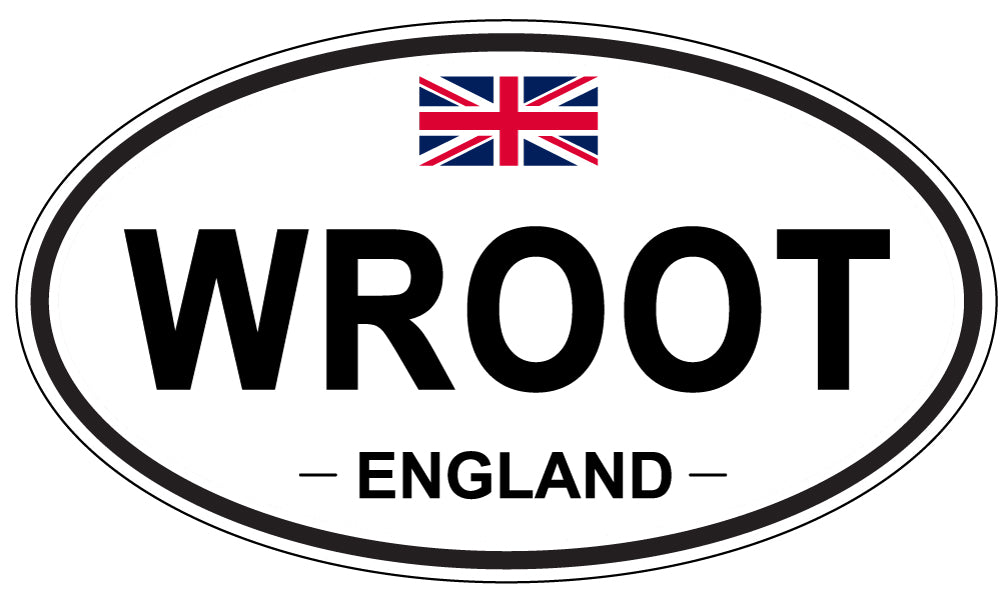 WROOT, England - Oval Magnet