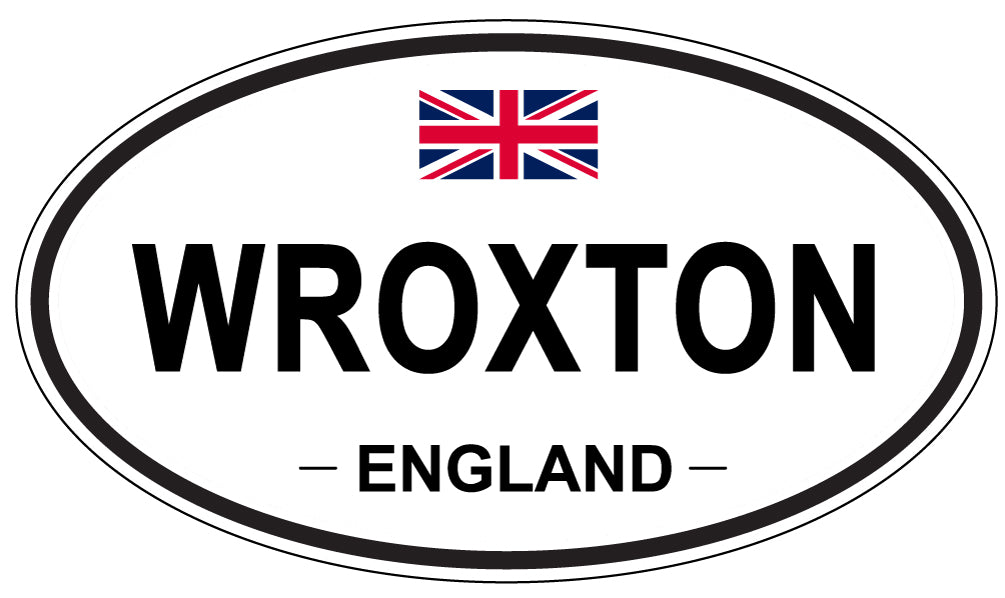 WROXTON, England - Oval Magnet