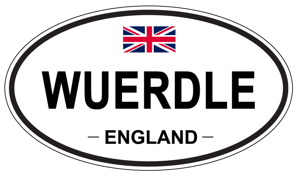 WUERDLE, England - Oval Magnet