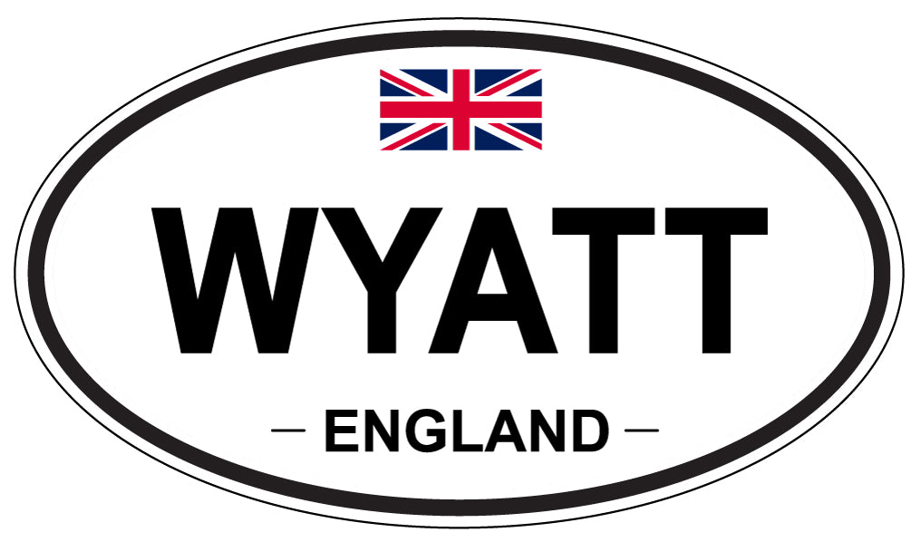 WYATT, England - Oval Magnet