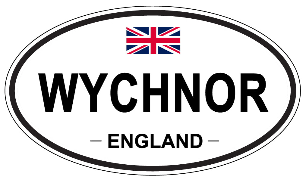 WYCHNOR, England - Oval Magnet