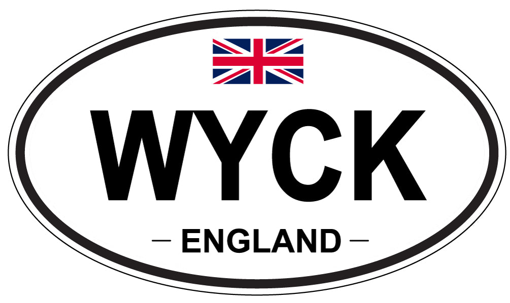 WYCK, England - Oval Magnet