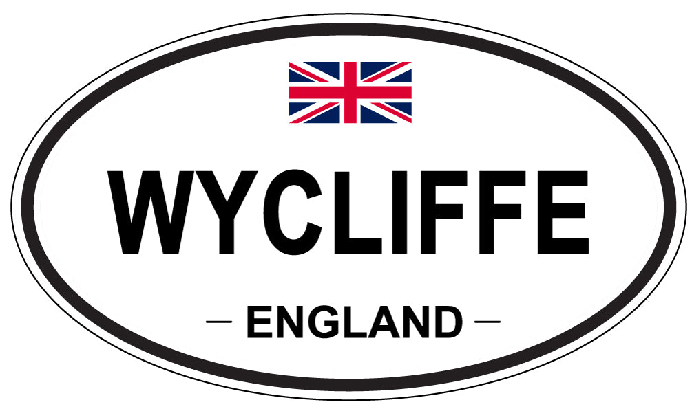 WYCLIFFE, England - Oval Magnet