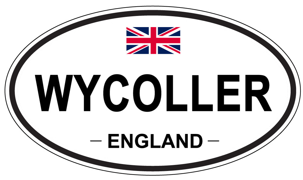 WYCOLLER, England - Oval Magnet
