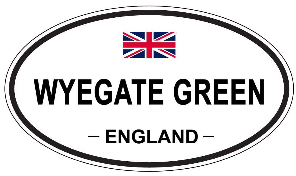 WYEGATE GREEN, England - Oval Magnet