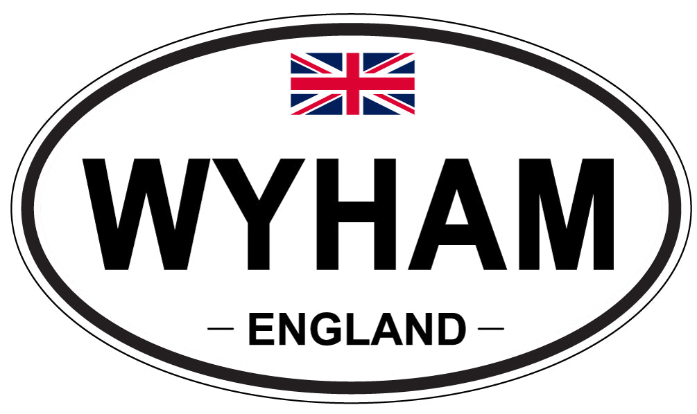 WYHAM, England - Oval Magnet