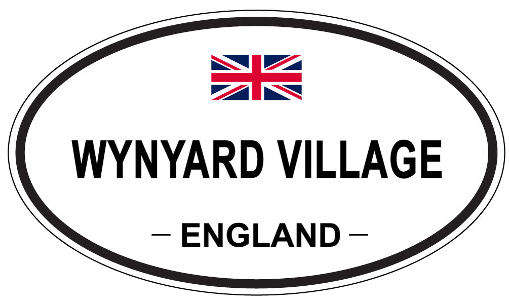 WYNYARD VILLAGE, England - Oval Magnet