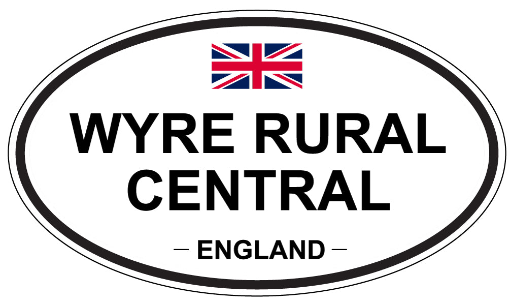 WYRE RURAL CENTRAL, England - Oval Magnet
