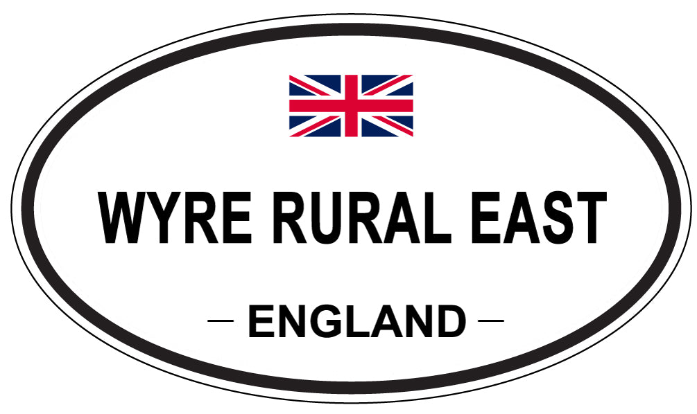WYRE RURAL EAST, England - Oval Magnet