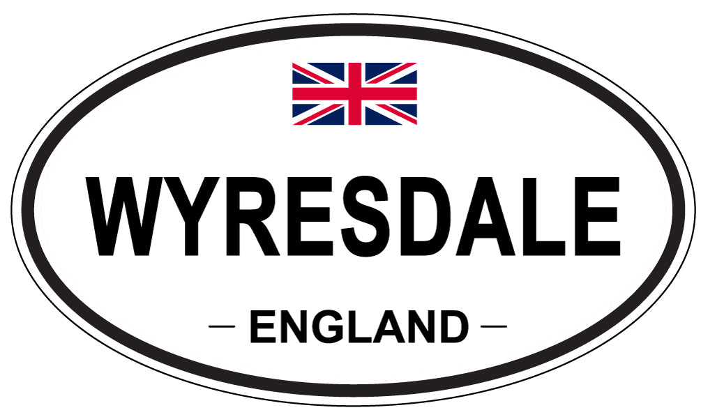 WYRESDALE, England - Oval Magnet