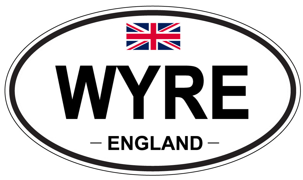 WYRE, England - Oval Magnet