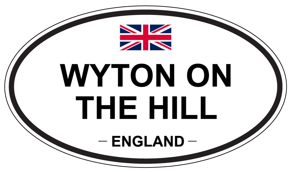 WYTON ON THE HILL, England - Oval Magnet