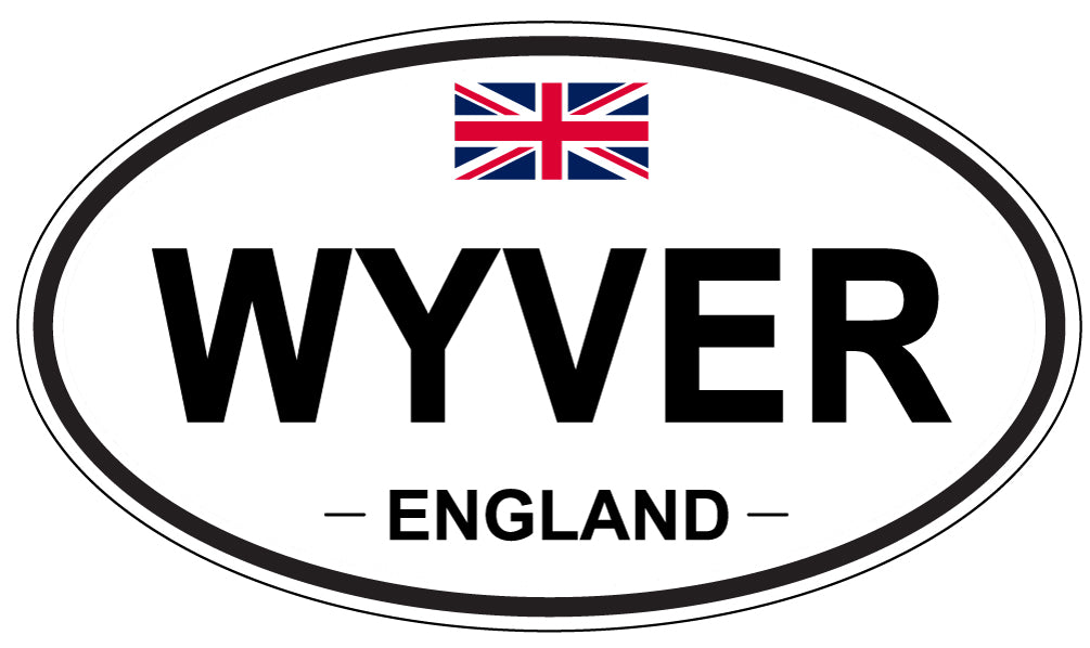WYVER, England - Oval Magnet