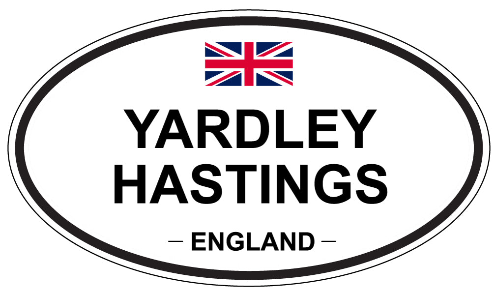YARDLEY HASTINGS, England - Oval Magnet