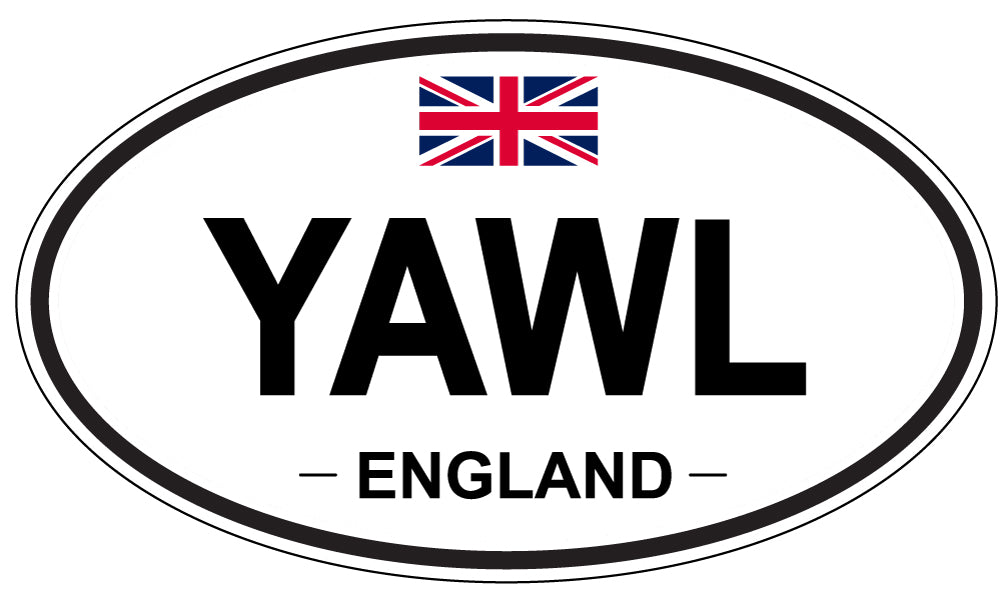 YAWL, England - Oval Magnet