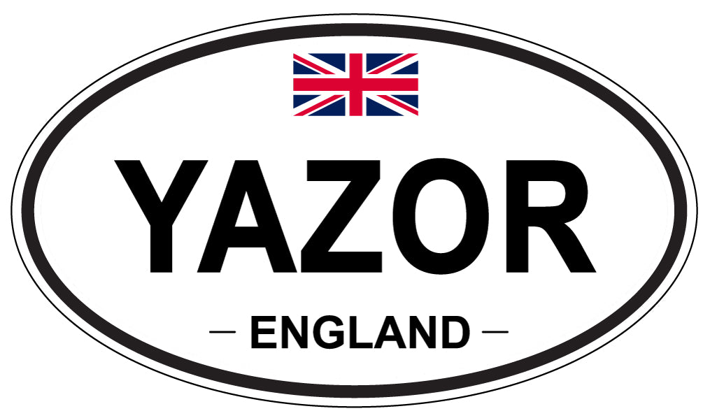 YAZOR, England - Oval Magnet