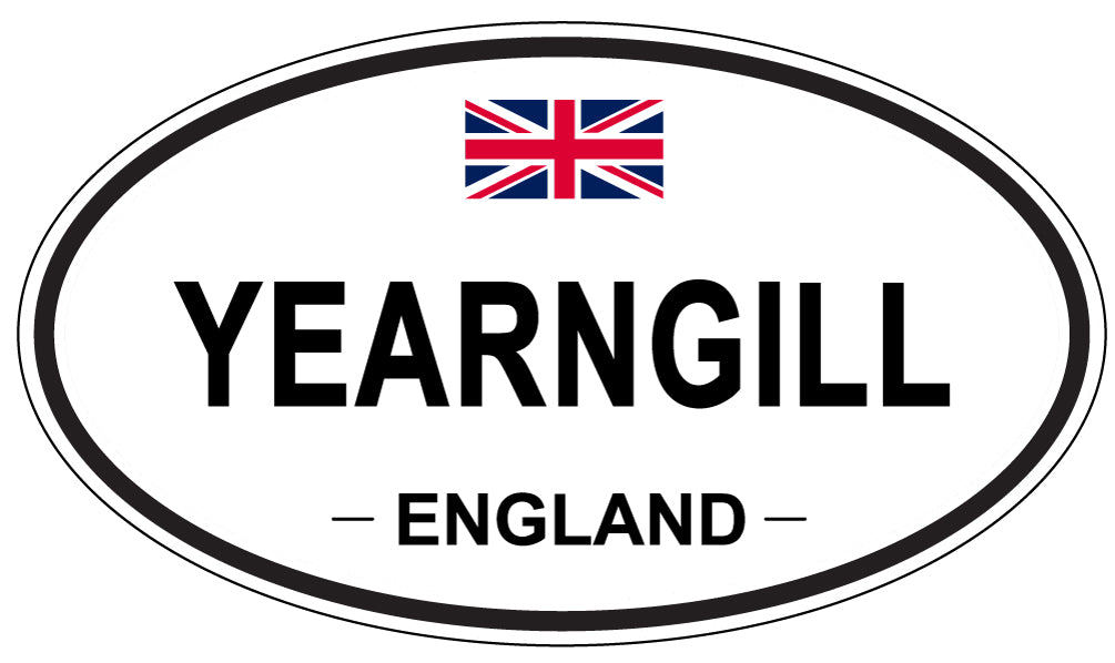 YEARNGILL, England - Oval Magnet