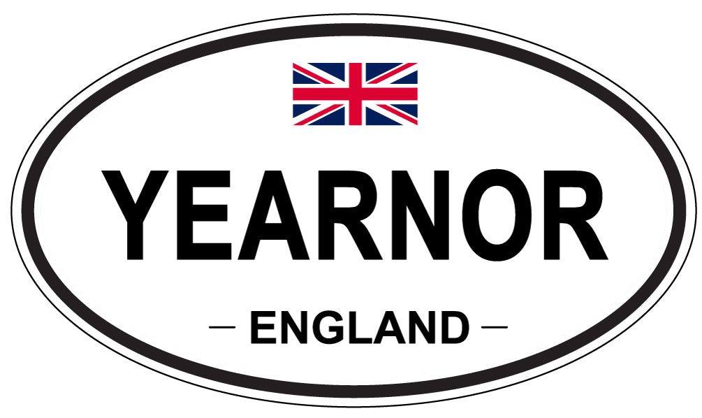 YEARNOR, England - Oval Magnet