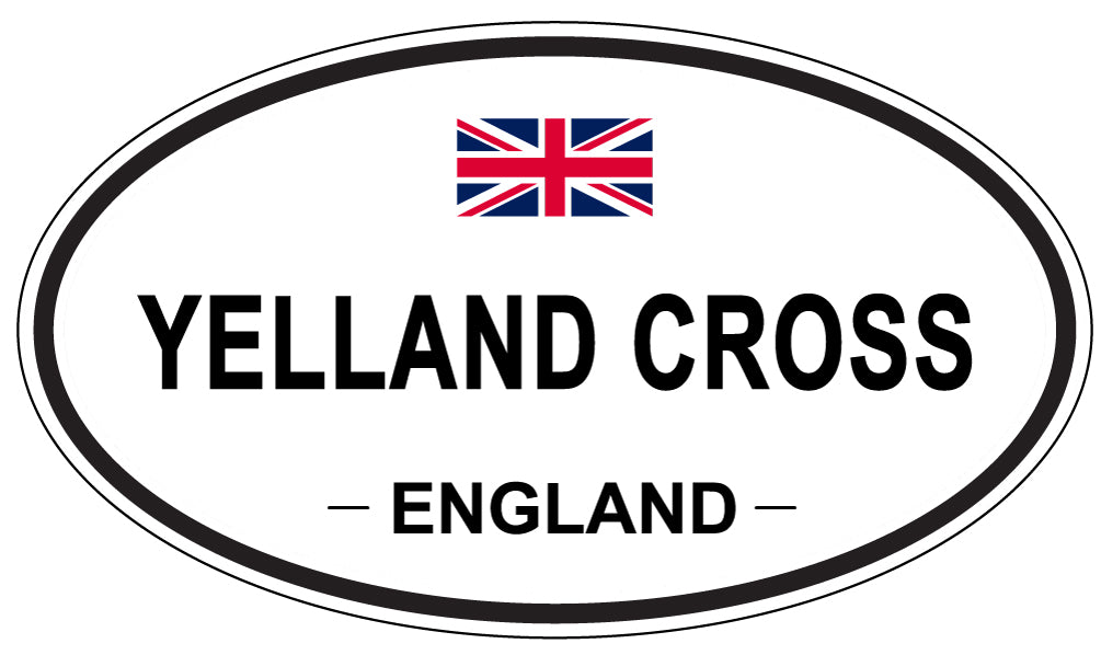 YELLAND CROSS, England - Oval Magnet