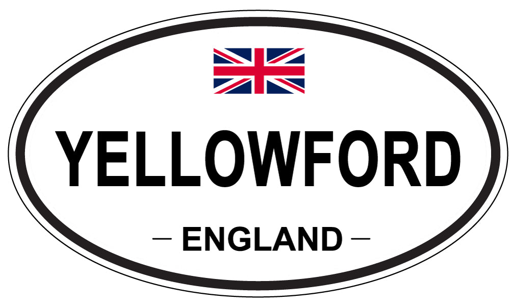 YELLOWFORD, England - Oval Magnet