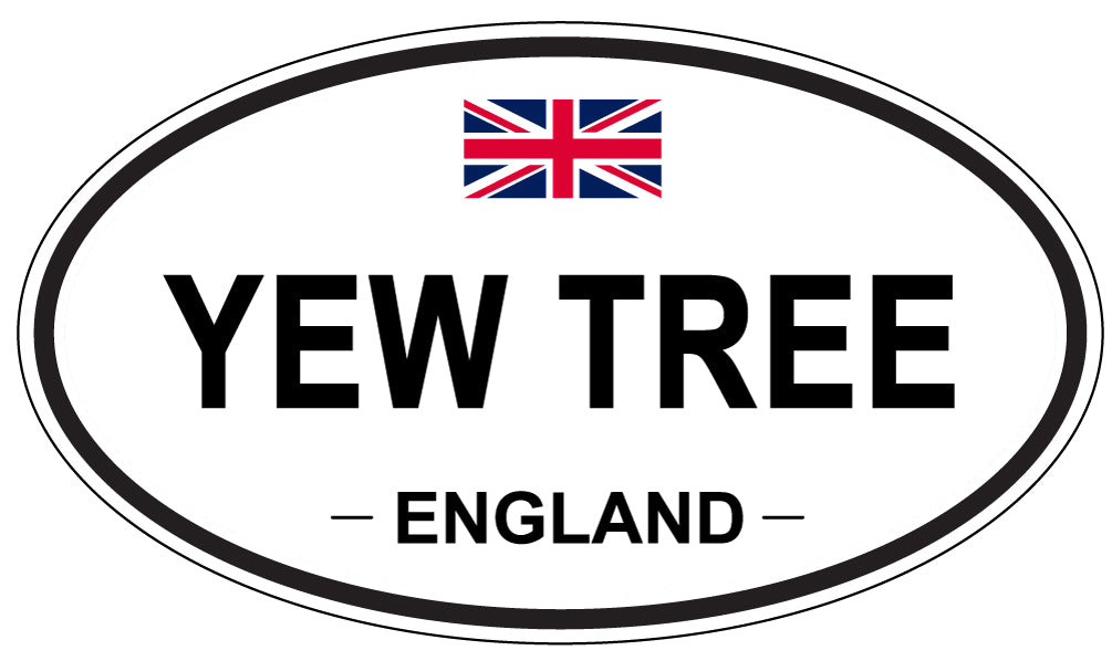 YEW TREE, England - Oval Magnet