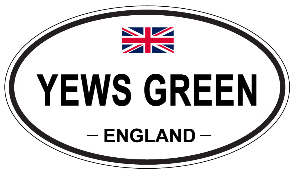 YEWS GREEN, England - Oval Magnet