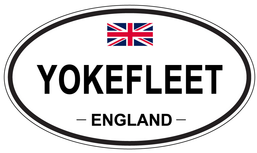 YOKEFLEET, England - Oval Magnet