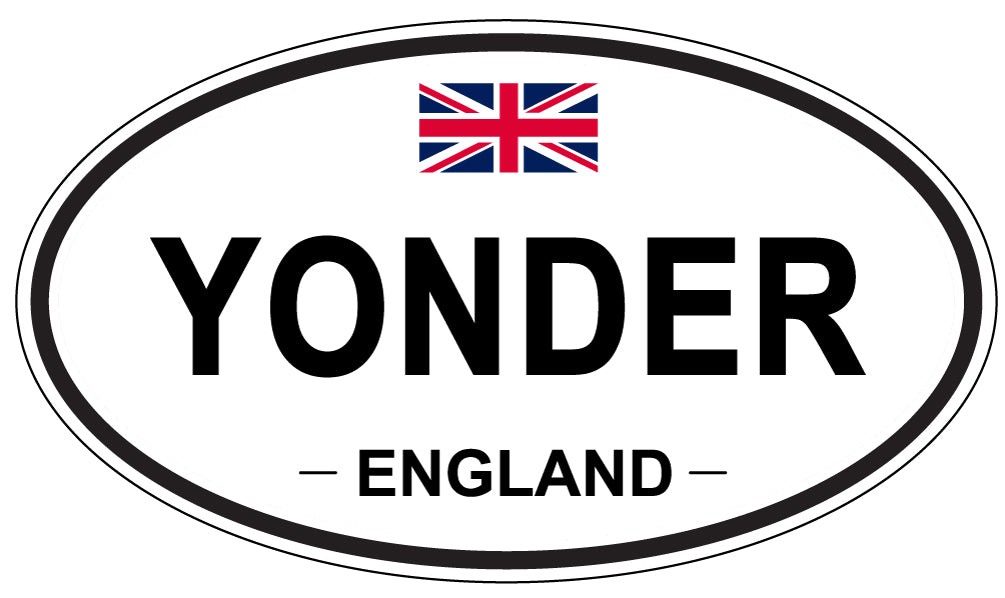 YONDER, England - Oval Magnet