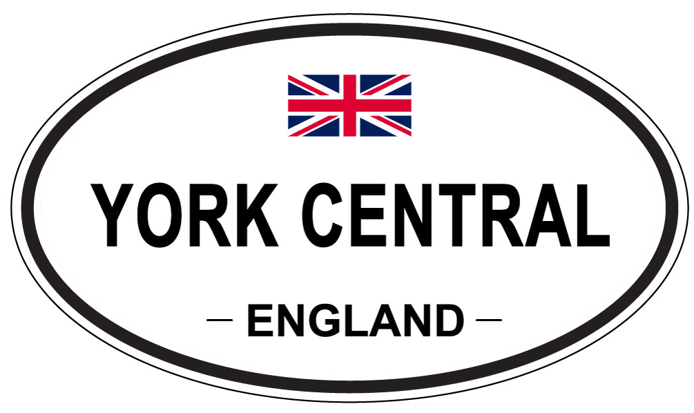 YORK CENTRAL, England - Oval Magnet