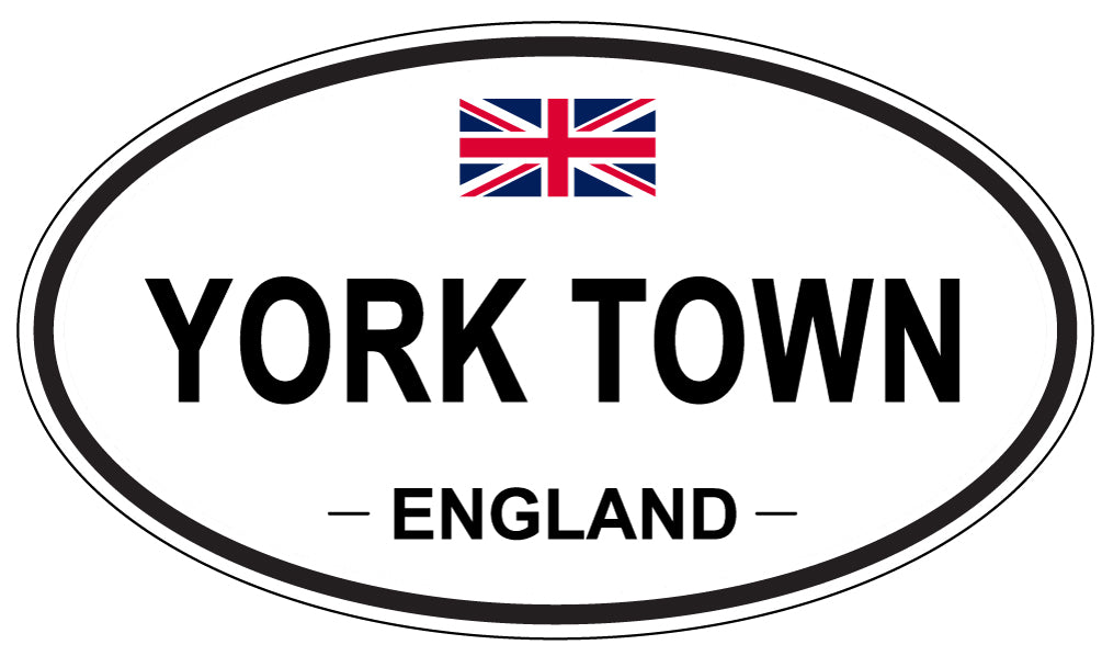 YORK TOWN, England - Oval Magnet