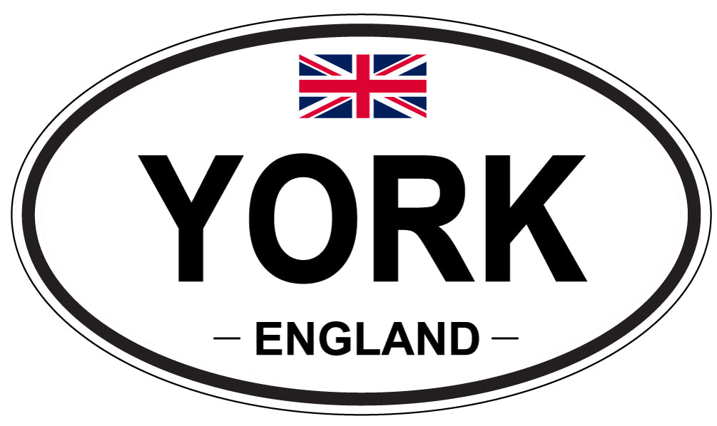 YORK, England - Oval Magnet
