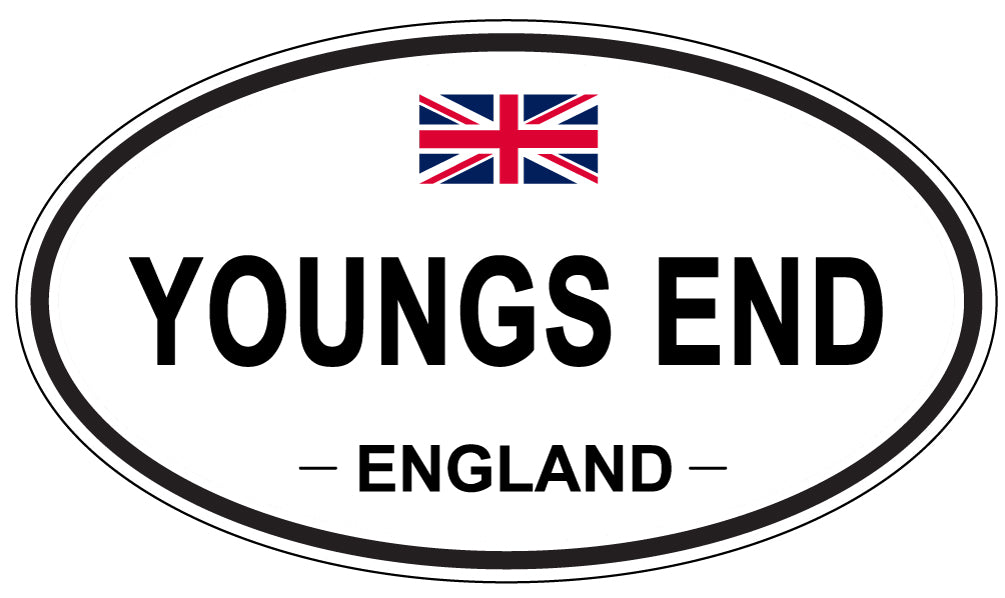 YOUNGS END, England - Oval Magnet