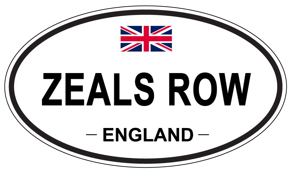 ZEALS ROW, England - Oval Magnet