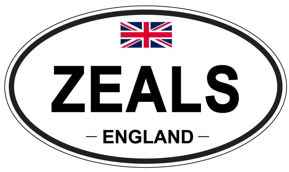 ZEALS, England - Oval Magnet