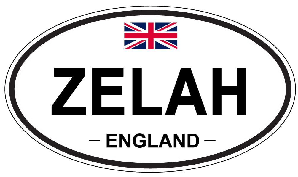 ZELAH, England - Oval Magnet