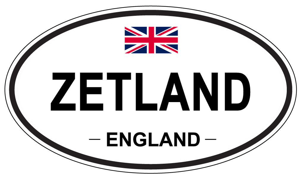ZETLAND, England - Oval Magnet