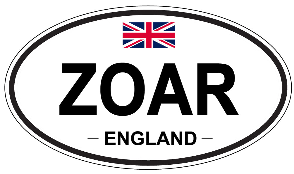 ZOAR, England - Oval Magnet