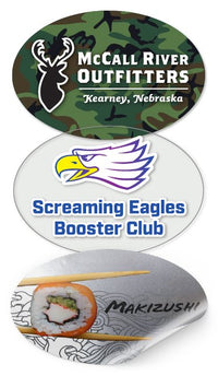 Kwik-Ship Oval Decals — Digitally Printed