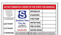 White Polyester Decals example 3