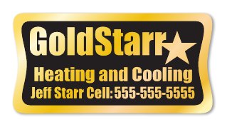 Gold Polyester and Brushed Chrome Polyester Identification Decals