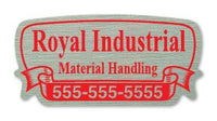 Gold Polyester and Brushed Chrome Polyester Identification Decals example 6