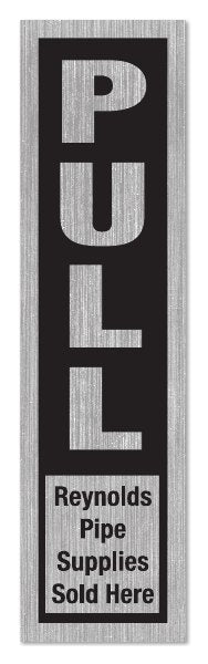 Brushed Chrome and Gold Polyester Decals example 3