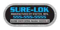 Brushed Chrome and Gold Polyester Decals example 7